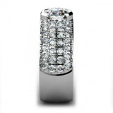 3ct Round Cut Diamond Cluster Unique Women Engagement Ring 14k White Gold Finish