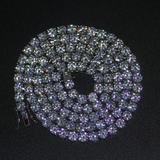 30 Ct Round Cut VVS1/D Diamond Tennis Necklace Solid 14K White Gold Over