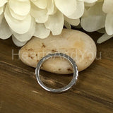 0.35ct Round Cut Moissanite Half Eternity Wedding Band 14k White Gold Plated
