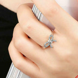 2.5ct Round Cut Diamond Engagement Ring 14k WhiteGold Over Knot Solitaire Design