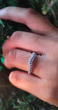 0.2ct Round Cut Simulated Sapphire Anniversary Wedding Band 14k WhiteGold Plated