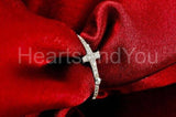 0.23ct Round Cut Moissanite Holy Cross Women Wedding Band 14k White Gold Plated