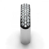 1ct Round Cut Diamond Half Eternity Anniversary Wedding Ring 14k White Gold Over