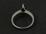 3Ct Marquise Cut Red Garnet Diamond Bridal Set Ring Band 14K White Gold Finish