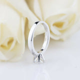 1.6ct Round Cut VVS1D Diamond Ring Solitaire with Accents 14k White Gold Finish