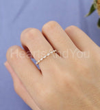0.3ct Marquise Simulated Diamond Half Eternity Wed Band 14k Yellow Gold Plated