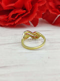 0.2ct Round Cut Moissanite Leaf Split Band Wedding Ring 14k Yellow Gold Plated