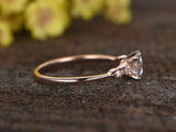 1ct Round Cut Diamond Classic Solitaire Engagement Ring 14k Rose Gold Finish