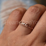 0.12ct Round Cut Moissanite Braided Rope Filigree Women Ring 14K RoseGold Plated