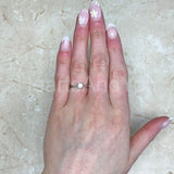 0.5ct Round Cut Moissanite Solitaire Women Engagement Ring 14k White Gold Plated