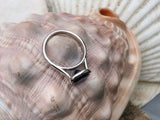 1.5ct Engagement Ring Round Cut Sapphire Bezel Set Solitaire 14k White Gold Over