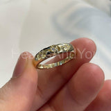 0.5ct Round Cut Moissanite Star Dome Women Engagement Ring 14K YellowGold Plated