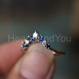 0.5ct Round Cut Simulated Diamond Crown Tiara Wedding Band 14K White Gold Plated