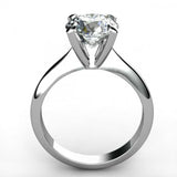 1ct Round Cut Diamond Classic 4 Prong Solitaire Ring Women 14k White Gold Finish