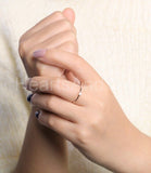 0.2ct Princess Simulated Diamond Solitaire Engagement Ring 14k Rose Gold Plated