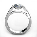 1ct Round Cut Diamond Stylish Solitaire Engagement Ring 14k White Gold Finish