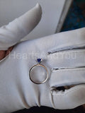 0.5ct Emerald Cut Simulated Blue Sapphire Solitaire Ring 14k White Gold Plated
