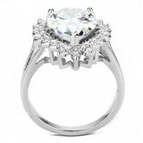 4Ct Pear Cut Diamond Split Band Cocktail Engagement Ring 14K White Gold Finish