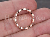 0.2ct Round Cut Moissanite Eternity Stackable Wedding Band 14k Rose Gold Plated