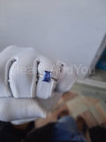 0.5ct Emerald Cut Simulated Blue Sapphire Solitaire Ring 14k White Gold Plated