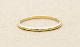 0.5ct Round Cut VVS1 Diamond Minimalist Wedding Ring Band 14k Yellow Gold Finish
