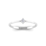 0.2ct Round Cut Moissanite Solitaire Women Engagement Ring 14k White Gold Plated