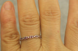 3Ct Round Cut Pink Ruby Stackable Eternity Wedding Band 14K White Gold Finish