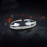 1.2ct Round Cut Diamond Engagement Ring 18k White Gold Finish Stackable Promise