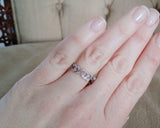 2ct Round Cut Diamond Wedding Ring Band 14k White Gold Over Mligrain Leaf Design