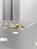 0.5ct Oval Simulated Diamond Solitaire Engagement Ring 14k Yellow Gold Plated