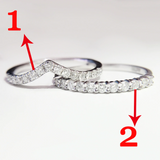 1.5ct Round Cut Diamond Engagement Ring 14k White Gold Finish Wedding Bridal Set