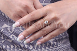 0.3ct Oval Cut Simulated Diamond Accents Solitaire Ring 14k Yellow Gold Plated