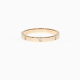 0.2ct Round Cut Moissanite Flush Set Women Wedding Band 14k Yellow Gold Plated