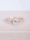 1.5ct Round Cut VVS1 Diamond Engagement Ring 14k RoseGold Over Classic Solitaire