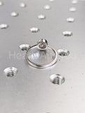 0.5ct Round Cut Moissanite Bezel Set Solitaire Women Ring 14k White Gold Plated