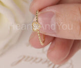 0.3ct Round Cut Moissanite Minimalist Cluster Women Ring 14k Yellow Gold Plated