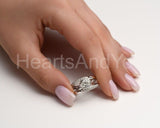 2.2ct Oval Simulated Diamond Split Shank Engagement Ring 14k White Gold Plated