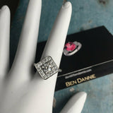 2.6ct Round Cut Diamond Engagement Ring Halo Solitaire 14k White Gold Finish