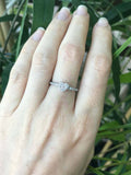 1.3ct Round Diamond Engagement Ring Solitaire with Accents 18k White Gold Finish
