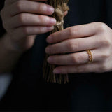 Milgrain Princess Crown Engagement Ring 0.2ct Round Diamond 14k Yellow Gold Over