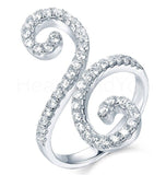 2.2ct Round Cut Moissanite Cocktail Women Engagement Ring 14k White Gold Plated