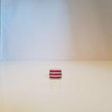 5ct Princess Cut Pink Ruby Engagement Ring Cocktail Iced 14k White Gold Finish