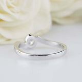 2ct Round Cut Diamond Engagement Ring Twist Swirl Solitaire 14k WhiteGold Finish