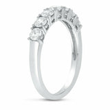 2.3ct Wedding Ring Band Round Cut Diamond Stackable Design 14k White Gold Finish