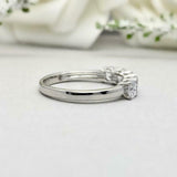 2.5ct Round Cut Diamond 5 Stone Wedding Anniversary Band 14k White Gold Finish