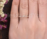 0.3ct Round Cut Simulated Ruby Half Eternity Wedding Band 14k White Gold Plated