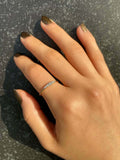 0.5ct Engagement Ring Round Cut Diamond Minimalist Design 14k Yellow Gold Finish