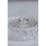 2.7ct Asscher Cut Diamond Baguette Accents Trilogy Ring 14k White Gold Finish