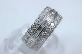 5ct Baguette Round Cut Diamond Cocktail Eternity Wedding Band 14k WhiteGold Over