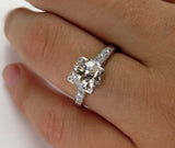 1.6Ct Round Cut Diamond Vintage Antique Engagement Ring 14K White Gold Finish